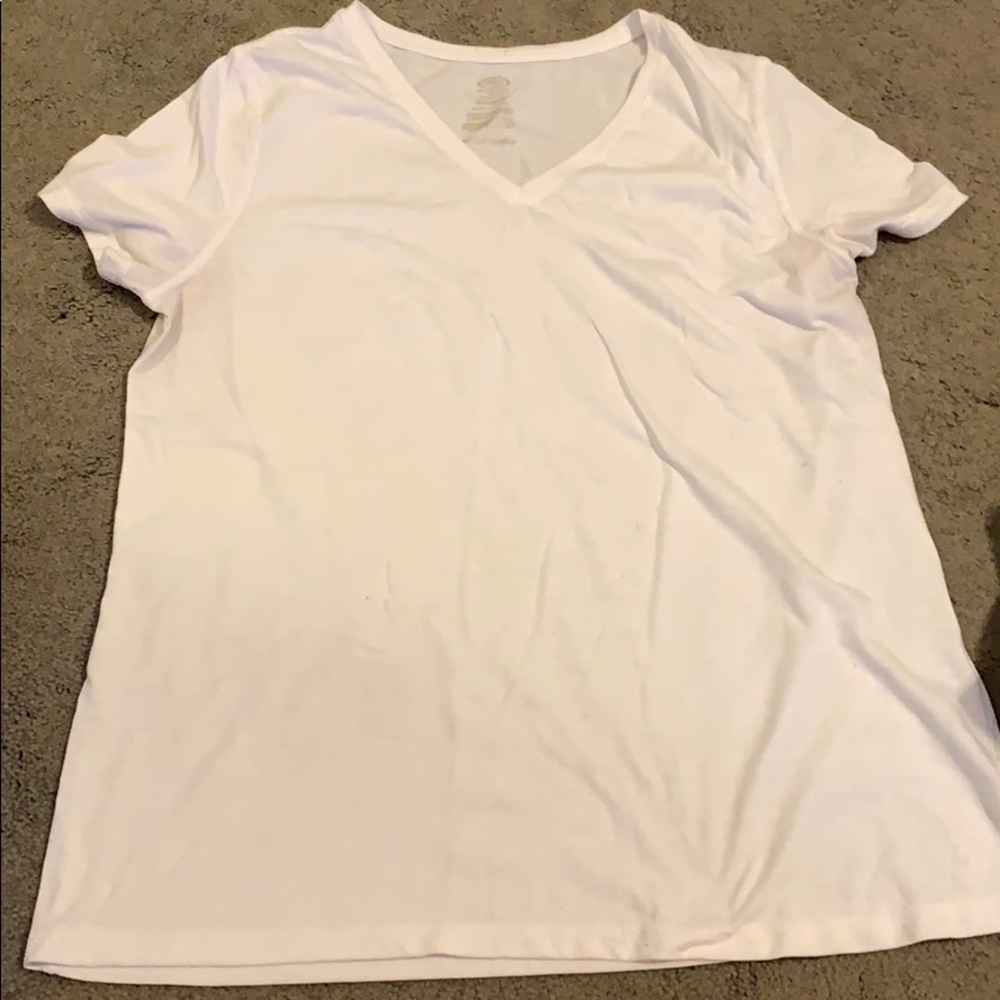 White athletic t shirt